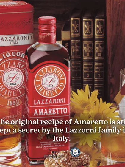 A fact about Amaretto. Did you know the original recipe is still a family secret in Italy? We love sharing these interesting tidbits during our liqueur and spirit training sessions.