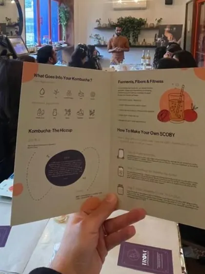 Our workshop guide for the kombucha experience. We provide clear, step-by-step instructions on what goes into your brew and how to make your own SCOBY at home.