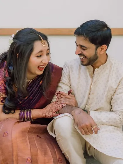 A candid moment of laughter between a couple during their engagement. Capturing these genuine interactions is what makes my work so rewarding.