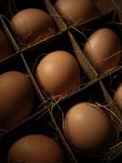 A moody, artistic photograph of brown eggs nestled in a carton. I found inspiration in the afternoon light to turn an ordinary kitchen staple into a beautiful still-life composition.