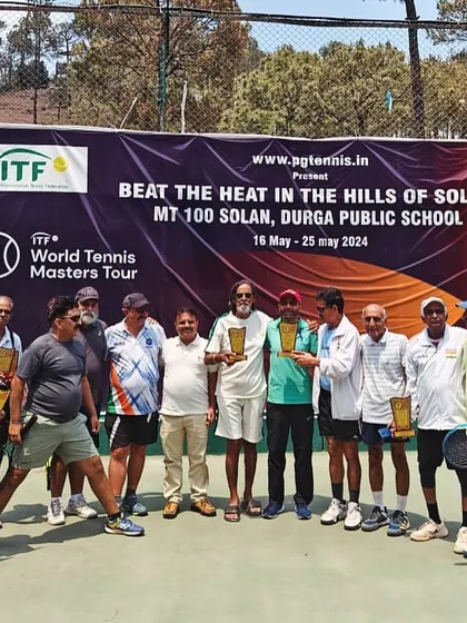 A group photo of all the winners at the "Beat the Heat in the Hills of Solan" MT100 tournament. It's great to see so many players enjoying the competition.