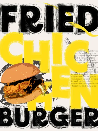 Our Fried Chicken Burger, another favourite from the lunch menu. Crispy, juicy, and served in a soft bun, it's the ultimate comfort food.