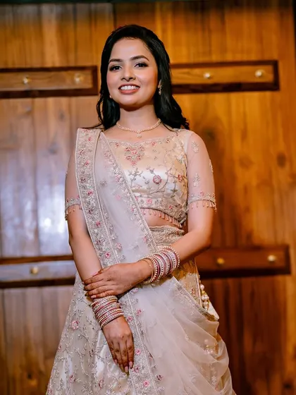 The complete engagement look. I work to ensure every element, from hair to makeup, comes together perfectly.