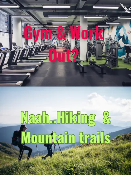 Gym and workout, or hiking and mountain trails? Get your workout in the great outdoors with us on an adventurous trek.