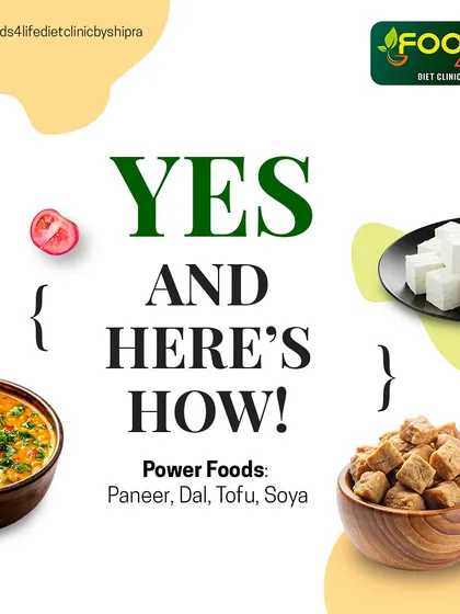 Yes, vegetarians can get enough protein, and here's how. This post highlights power foods like paneer, dal, tofu, and soya.