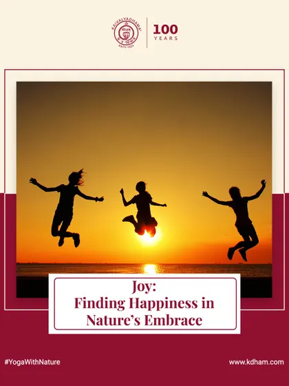 Yoga is not only about stillness but also about joyful expression. Finding happiness in movement and connecting with the natural world is an integral part of a holistic practice.