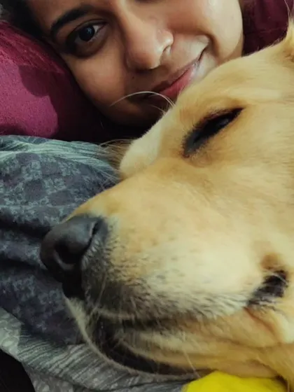 The quiet, comfortable moments are just as important as the active ones. This is the companionship we all hope for.