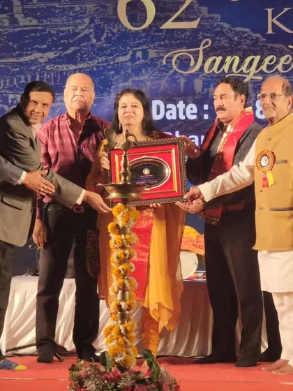 Being honoured at the 62nd Maharana Kumbha Sangeet Samaroh in Udaipur. It is always a privilege to be recognized at such historic and respected music festivals.