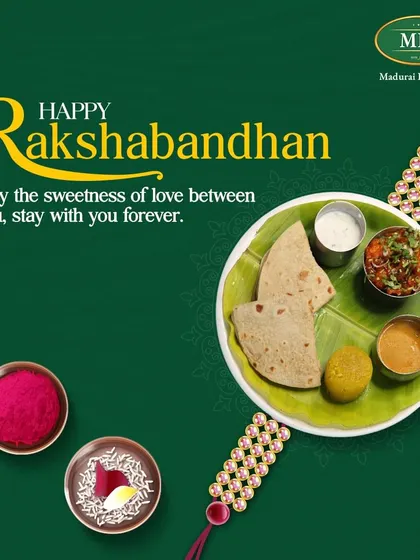 Happy Rakshabandhan! We love being a part of your family celebrations, making those special bonds even sweeter with our delicious food.