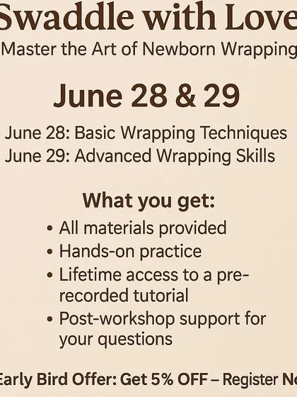 Here are the details for my upcoming two-day workshop. Day one covers all the wrapping basics, while day two focuses on advanced skills, lighting, and the business of photography.