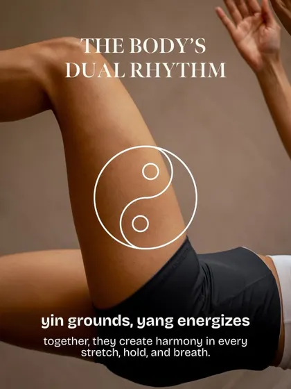 I incorporate the principles of yin and yang into my classes. We balance dynamic, energizing movements (yang) with deep, grounding holds (yin) to create a practice that is both strengthening and restorative.
