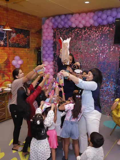 The excitement of return gifts is a highlight for every child. I help organize this part of the party to ensure every little guest leaves with a smile.