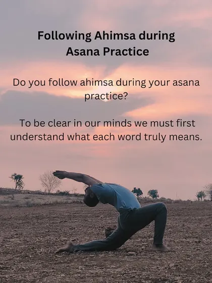This series explores Ahimsa (non-harm) in asana practice. Asana should be steady (sthira) and comfortable (sukha). We practice Ahimsa by moving with the breath and working towards a state of peace, not perfection.