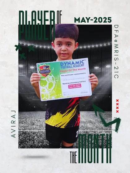 Aviraj, Player of the Month for May 2025.