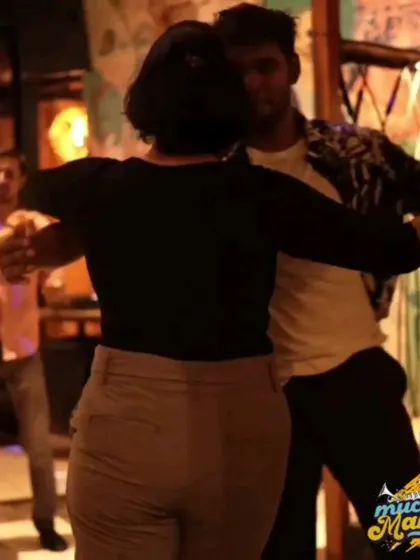 A close dance hold, showing the connection between partners. Our socials provide a safe and respectful environment for everyone to enjoy partner dancing.