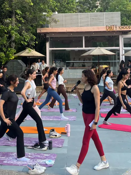 Pilates, matcha, and a whole lot of good energy at our outdoor Matcha Rave event. We love bringing our community together for fun and fitness.
