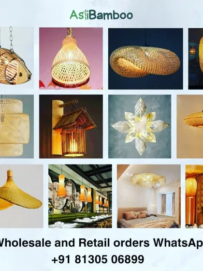 We offer a wide catalog of handcrafted lighting, including unique designs like a fish-shaped pendant, a house-shaped wall sconce, and elegant floral-inspired fixtures. This collage highlights our creative and custom capabilities for wholesale and retail orders.