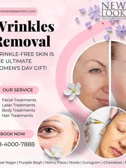 A clear look at the results of our targeted wrinkle removal treatments. We focus on smoothing fine lines and deeper wrinkles to restore a naturally youthful and rested appearance, as seen in this before-and-after comparison.