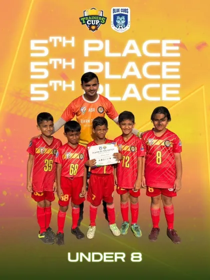 A respectable 5th place finish for our Under-8 team in their first-ever tournament, the Trainer's Cup 2025.