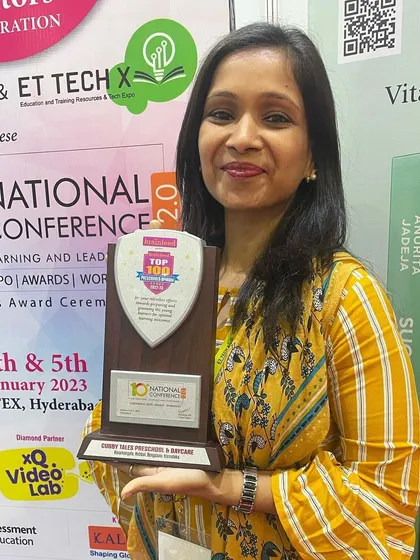 A smile of gratitude and accomplishment. Each award motivates us to continue our journey of providing a high quality, stimulating, and happy space for children.