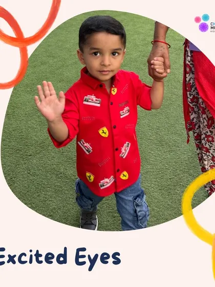 Excited eyes on the first day. This little boy's expression says it all. We are thrilled to welcome our students back for a new year.