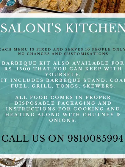 Here are the details for my DIY BBQ service. I provide all the food in disposable packaging with clear instructions, and you can even opt for a complete barbecue kit including the stand, coal, and tools.