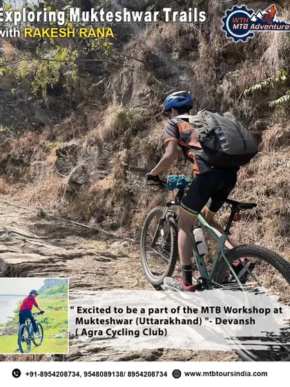 We were excited to welcome Devansh from the Agra Cycling Club to Mukteshwar. It's a great opportunity for riders from different regions to experience the unique terrain and challenges of Himalayan trails.