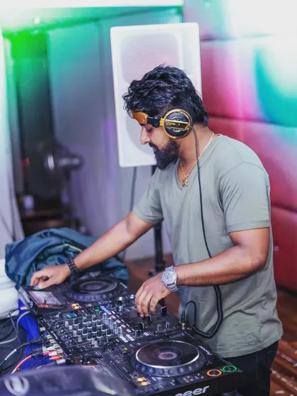 At the console at Vapour in Indiranagar for one of the best ladies' nights in town. I curate a special set to make sure it's a memorable night for everyone.