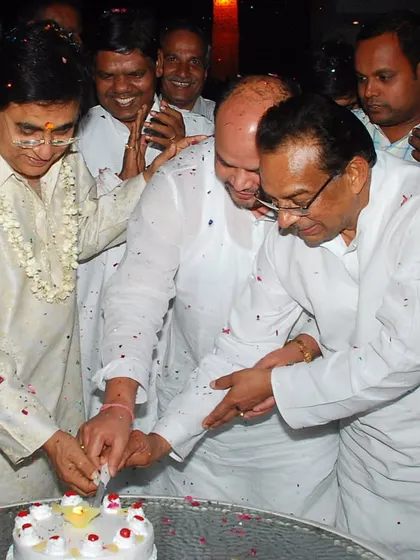 Another moment from the celebration with Jagjit Singh ji, cutting a cake at the institute. These events were a regular part of his long and cherished association with me.