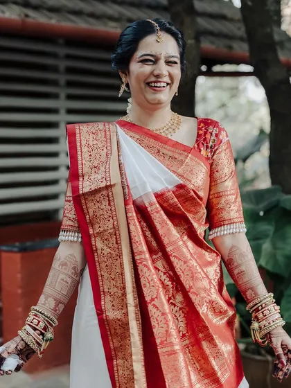 Another shot of the bride's genuine laughter, making for a beautiful and heartwarming photo.