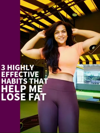 Three highly effective habits that help me with fat loss: meal prep, getting 6 to 8 hours of sleep, and progressive overload in my training. These are the pillars of a sustainable lifestyle.