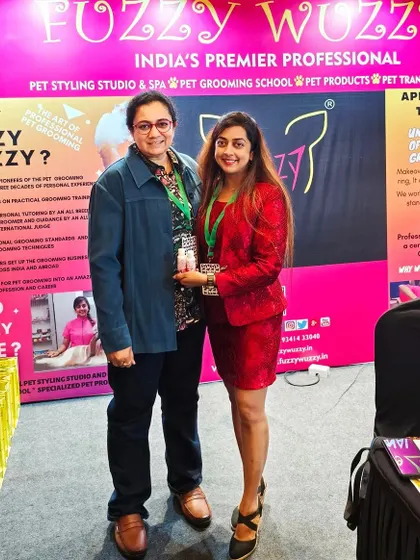 It was lovely to meet Gauri Nargolkar, a KCI judge I admire, at a recent show. The support we share as women leaders in the pet industry is incredibly important to me.