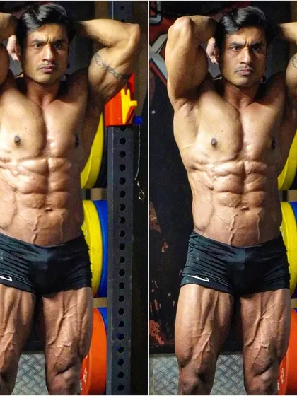 The mature man uses discipline to do something hard 1000 times. This classic vacuum pose shows the core control and aesthetics built through discipline.
