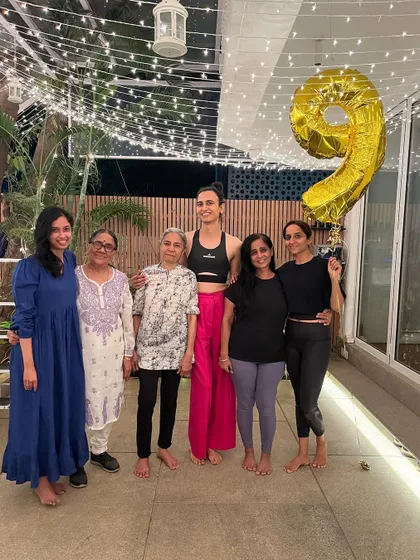 Celebrating Women's Day with wonderful women from all walks of life, from 11 to 84 years old. The evening was filled with a soothing yoga flow and sound healing.