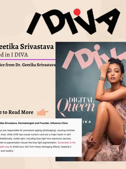 Another look at my feature in iDiva's Digital Queen issue. Spreading awareness about evidence-based skincare is a core part of my mission.