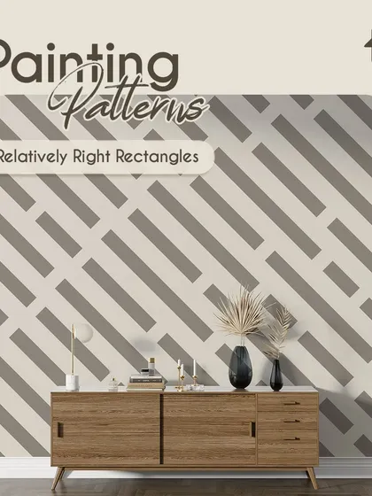 Cool, contemporary, and appealing. This relatively right rectangles pattern is a simple yet effective way to enhance a modern home. I can create this design in your favorite color scheme.