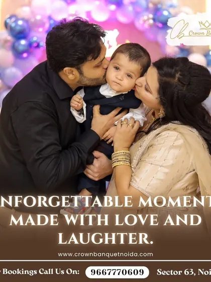 It's these tender, unscripted moments that matter most. We create a warm and celebratory atmosphere where families can relax and focus on making memories, like these loving kisses for the birthday boy on his special day.