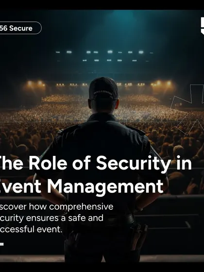 A powerful visual representing our role in event management. One of our trained guards overlooks a massive concert crowd, showcasing the scale of events we secure and our commitment to maintaining order and safety from start to finish.