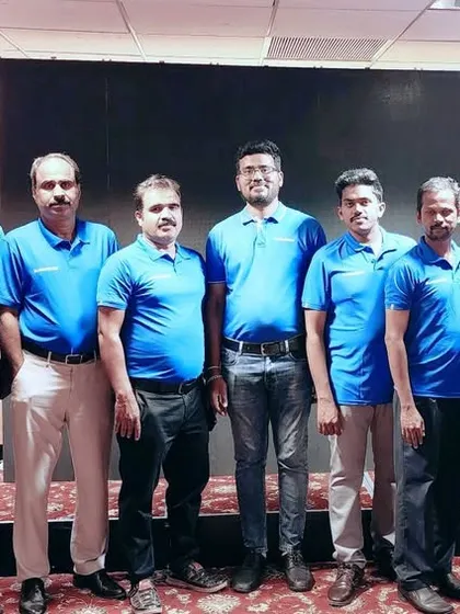 The dedicated Elmeasure team at the Coimbatore Power Summit 2025, ready to engage and assist.