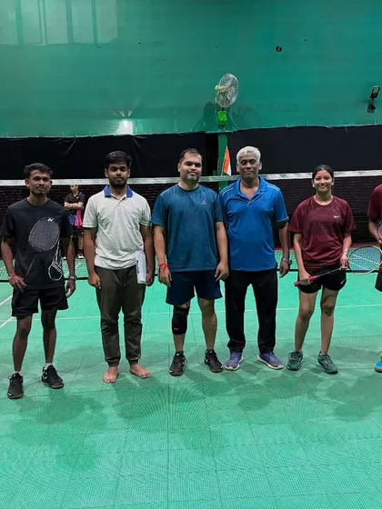 More players ready for their matches at the Independence Day tournament.
