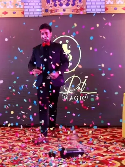 A confetti blast finale! I always end my shows with a bang, leaving the audience with a feeling of celebration and wonder.