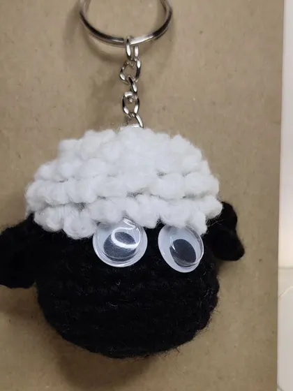 The classic Shaun the Sheep keychain.