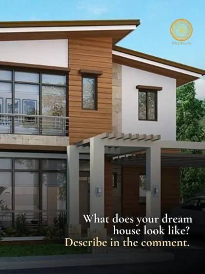 What does your dream house look like? This image of a modern home invites you to manifest your vision with us.