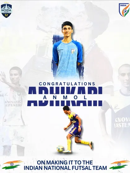 From our grounds to the national stage. We are incredibly proud of our star, Anmol Adhikari, on his call-up to the Indian National Futsal Team. This is the path we forge for our players.