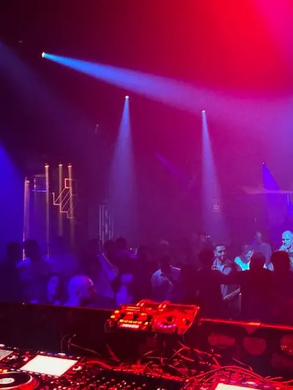The dance floor at Labyrinth Club was packed and the energy was electric all night long.