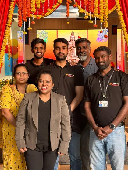 A great photo with the organizing team after a super successful show for Samsung's Kannada Rajyotsava celebration. I love performing for tech companies and their brilliant teams.