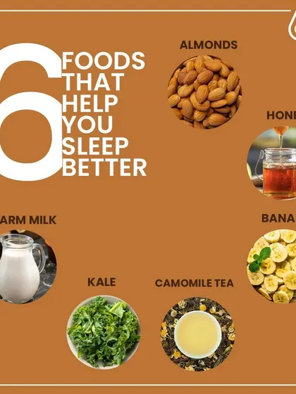 Here are 6 foods that can help you sleep better. From the magnesium in almonds to the natural melatonin in bananas, these foods can help you get the rest you need.