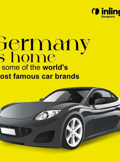 Germany is home to some of the world's most famous car brands, like Volkswagen, BMW, and Mercedes-Benz. This connects the language to Germany's rich history of automotive engineering.