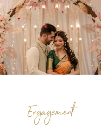 Celebrating love with manSi. A beautiful moment from our official manSi bride Jothi's engagement.