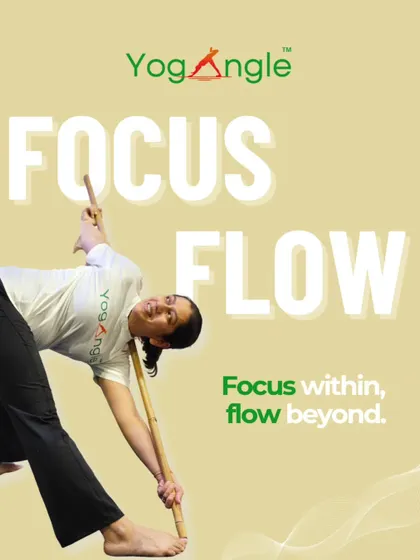 Focus within, flow beyond. This graphic captures the essence of our Stick Yoga class, where the prop helps students find alignment and focus, allowing them to move with greater purpose and intention.